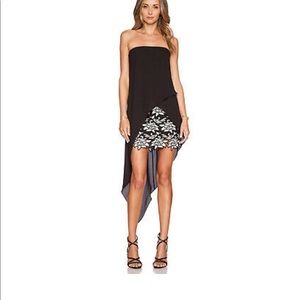 BCBG MAXAZRIA Kristin Chiffon Asymmetrical Dress